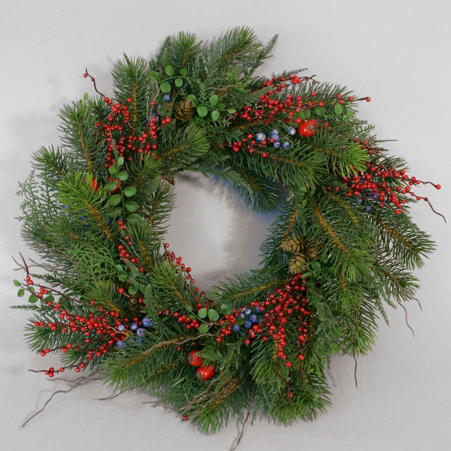 mixed berry wreath 
