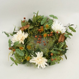 [5591] Mixed Dahlia Wreath (Alternative 2)