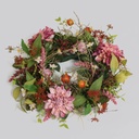 [5559] mixed flower rosehip wreath (Alternative 1)