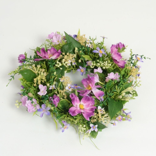 mixed flower wreath