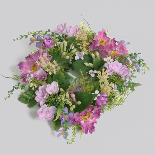 mixed flower wreath