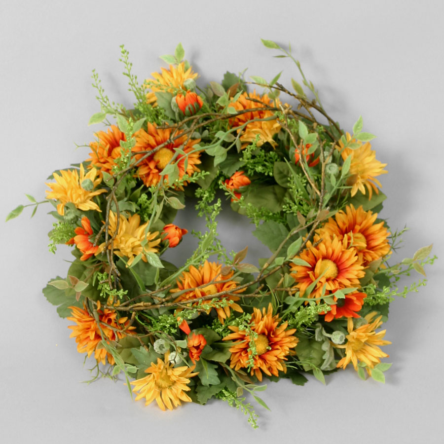 california daisy wreath