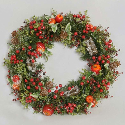 mixed apple wreath