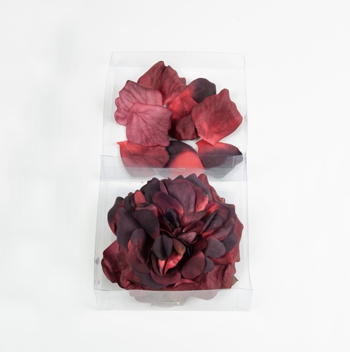 [595a-2] rose and rose petals lolly pink 