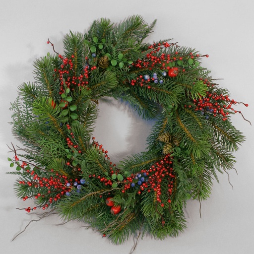 [9392] mixed berry wreath 