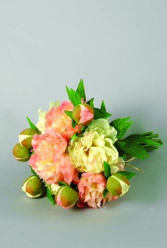 [9978] peony bouquet cream pink 