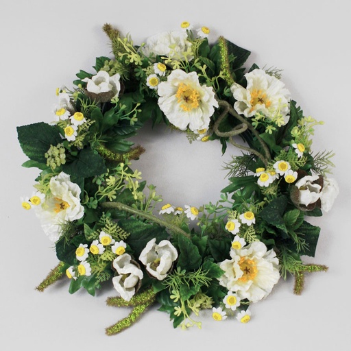 [9989] mixed flower wreath 