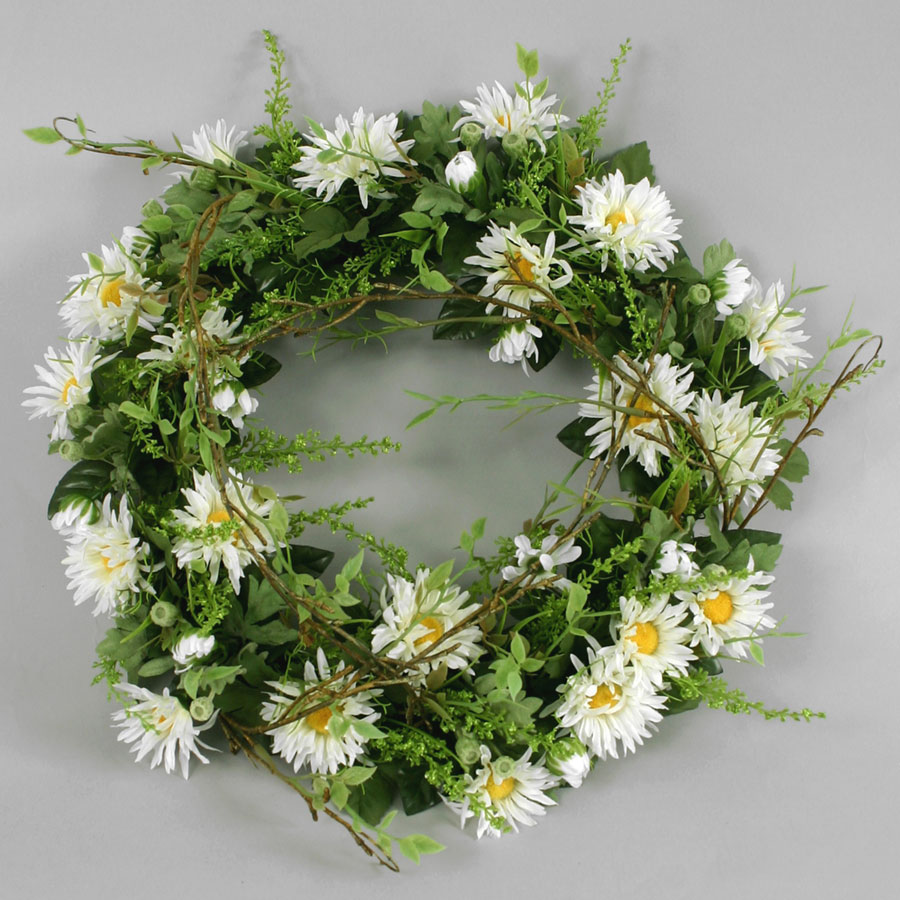 california daisy wreath 