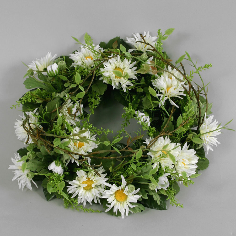 california daisy wreath 