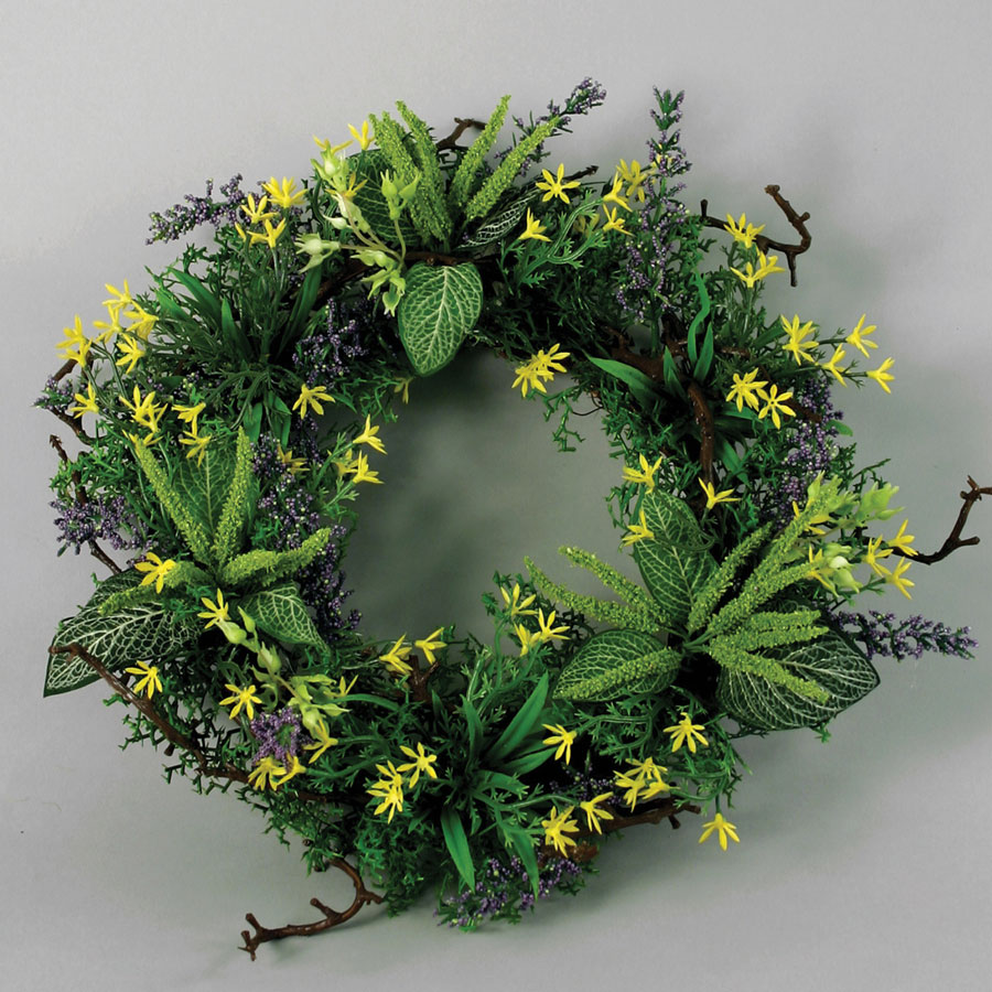 mixed flower wreath 