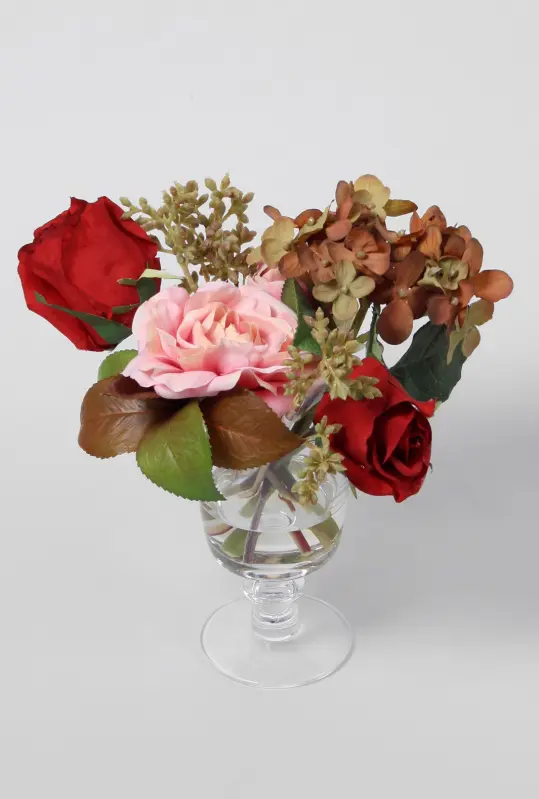 Mixed Flower Arrangement in Water 