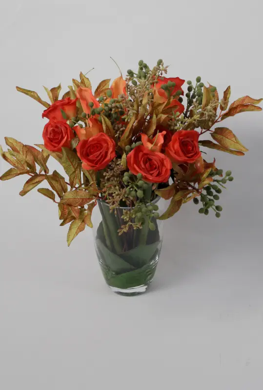 Mixed Flower Arrangement in Water
