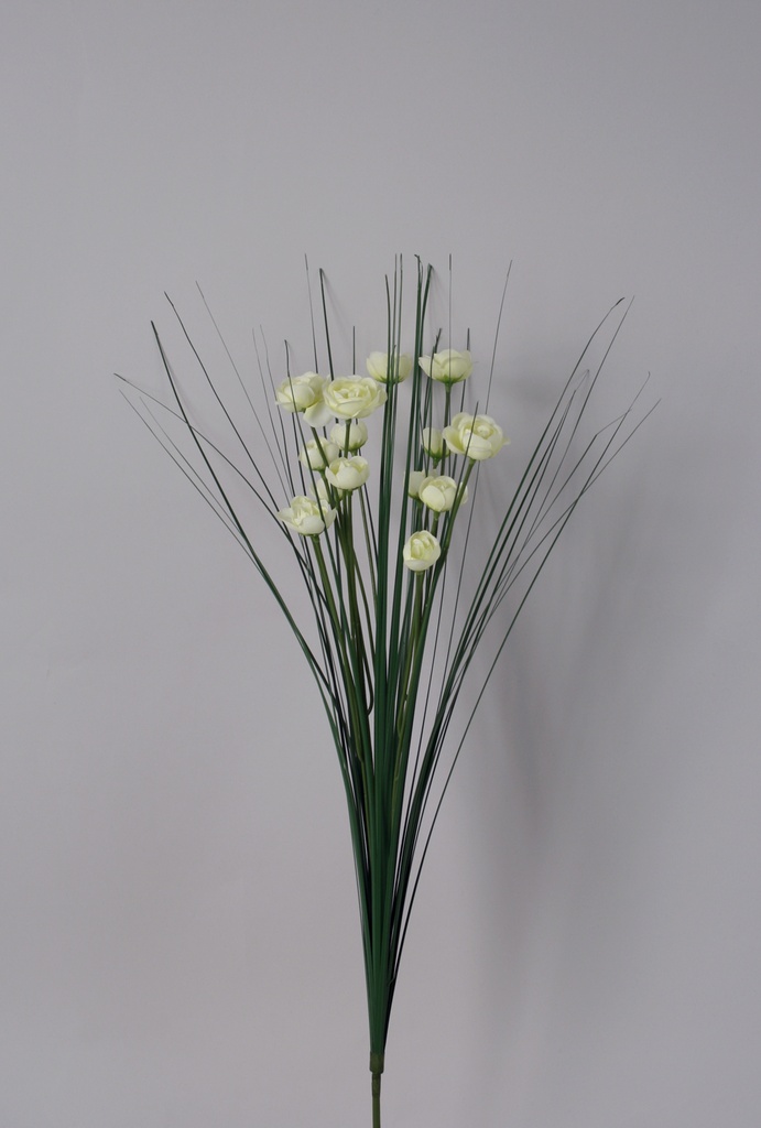 grass bundle with roses 