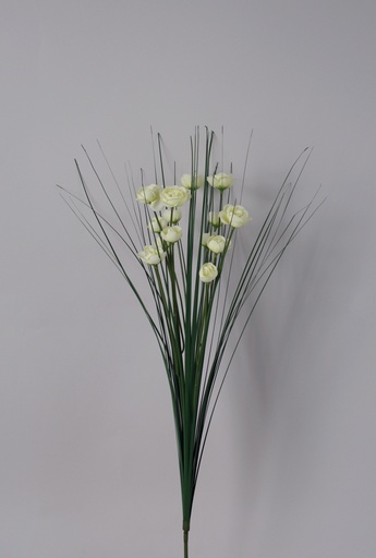 grass bundle with roses 
