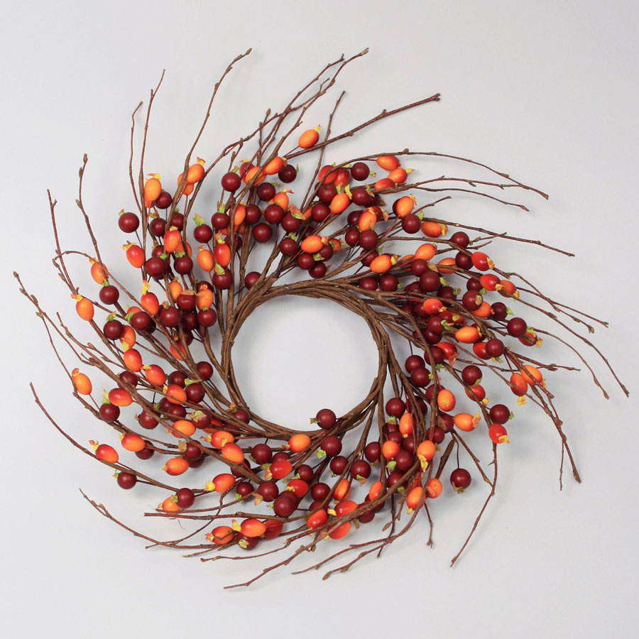 rosehip berry wreath 