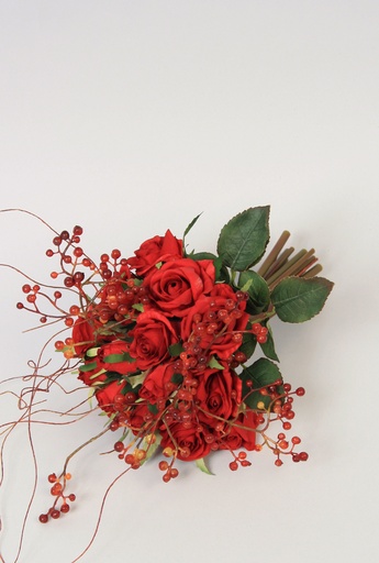 [6884] rose bouquet red 