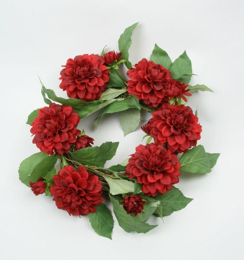 [6919] dahlia wreath 