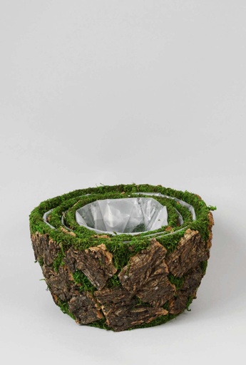 [2102] moss bark pot set 