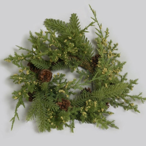 juniper pine wreath 