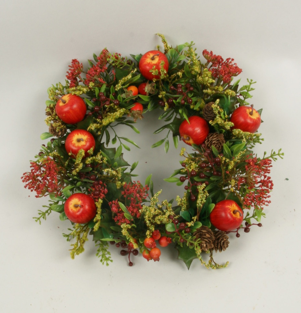 apple rosehip wreath 