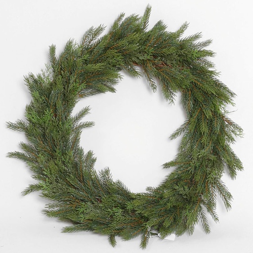 [5087] slim pine wreath 
