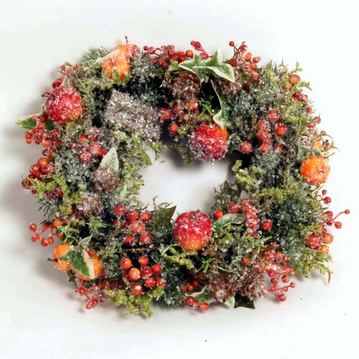 mixed apple wreath